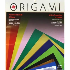 Yasutomo® Assorted Solids Origami Paper, 55 Sheets