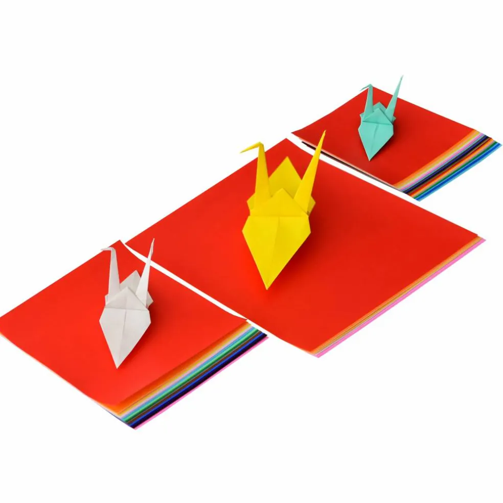 Yasutomo® Assorted Solids Origami Paper, 55 Sheets