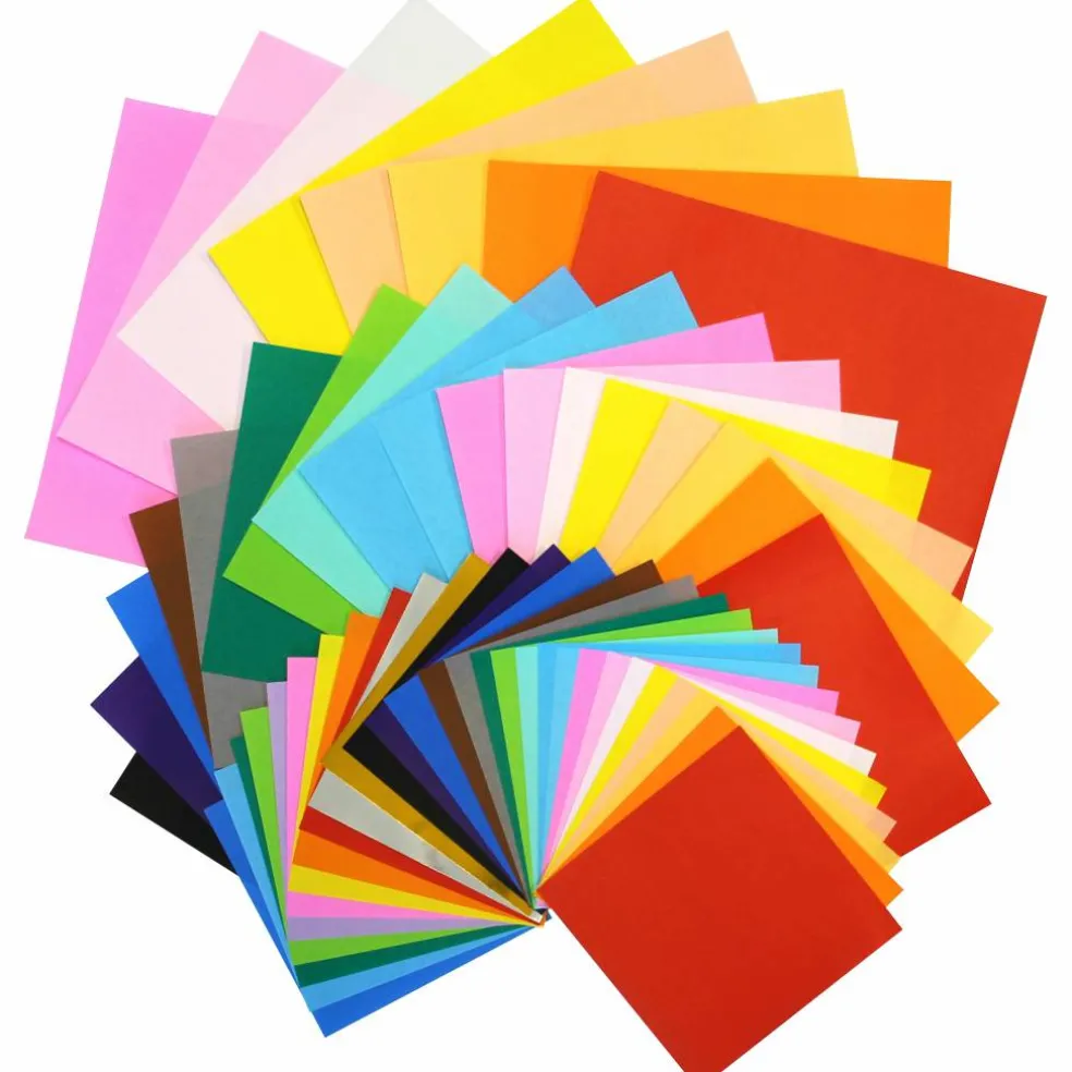 Yasutomo® Assorted Solids Origami Paper, 55 Sheets