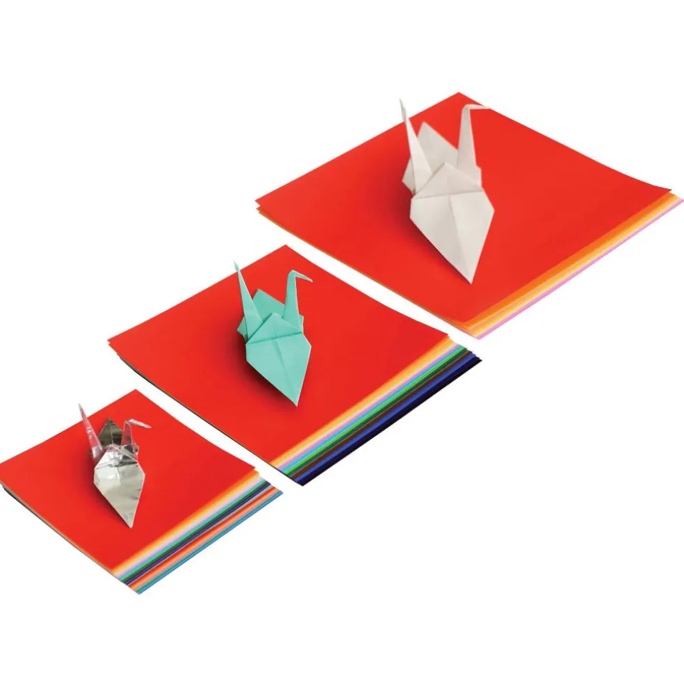 Yasutomo® Assorted Solids Origami Paper, 55 Sheets