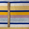 Yellow-Blue Rayon Stretch Stripe Jersey Knit Fabric By the Yard