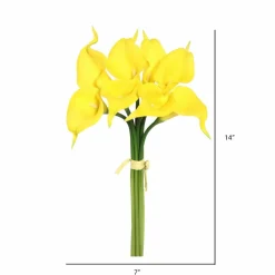Yellow Calla Lily Artificial Bundle