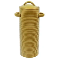 12" Yellow Ceramic Container by Ashland®