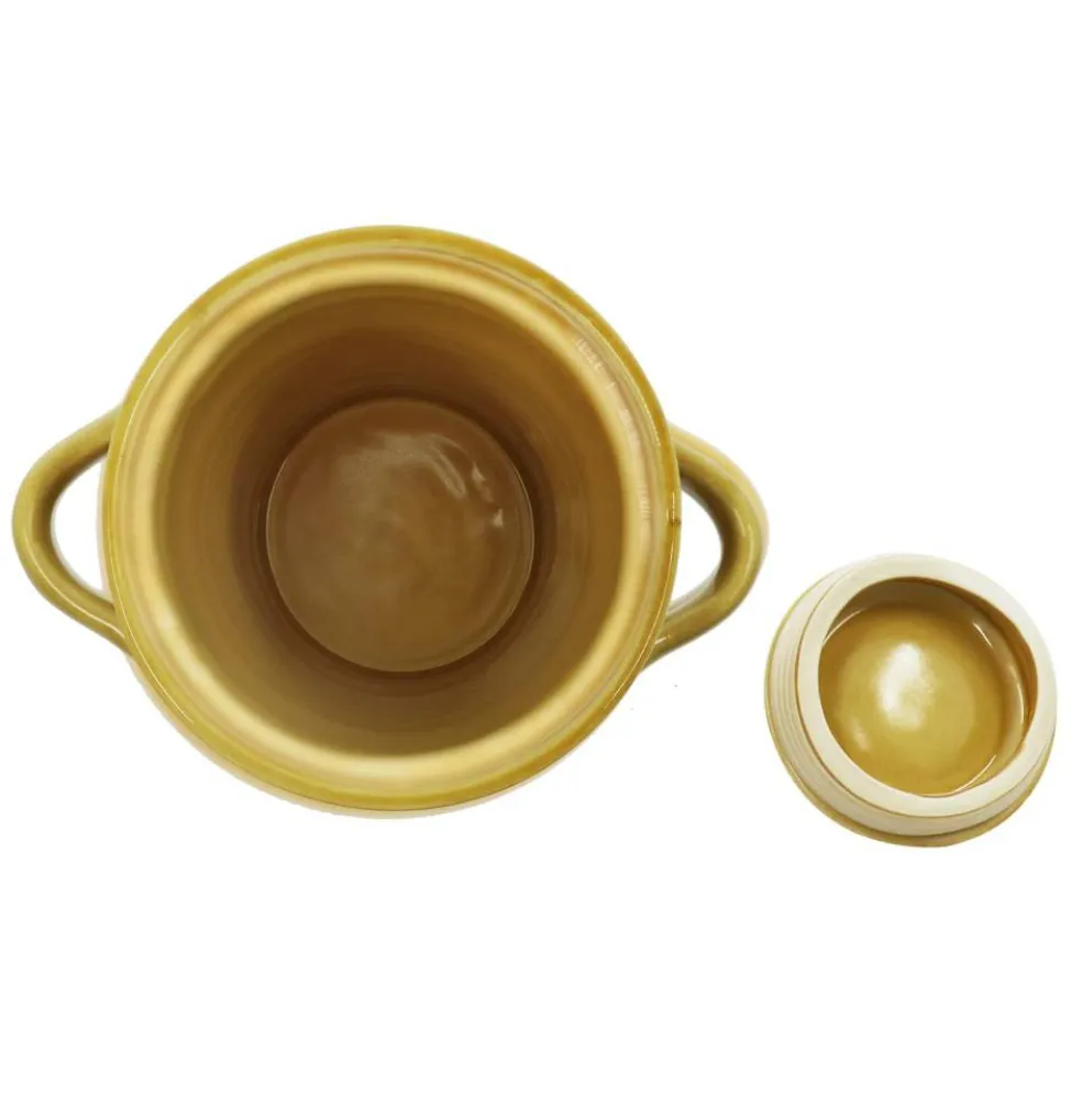 12" Yellow Ceramic Container by Ashland®