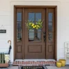 22" Yellow Lemon & Daisy Springtime Half Wreath