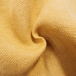 Yellow Moygashel Washed Irish Linen Solid Home Decorating Woven Fabric By the Yard