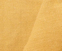 Yellow Moygashel Washed Irish Linen Solid Home Decorating Woven Fabric By the Yard