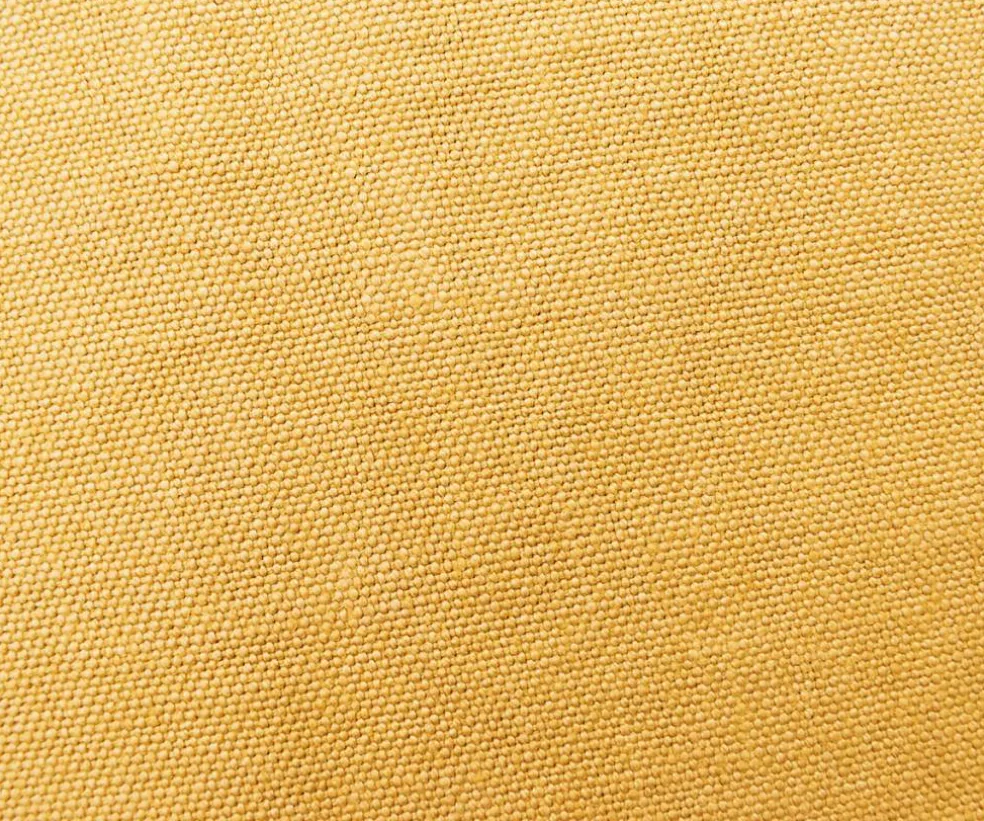 Yellow Moygashel Washed Irish Linen Solid Home Decorating Woven Fabric By the Yard