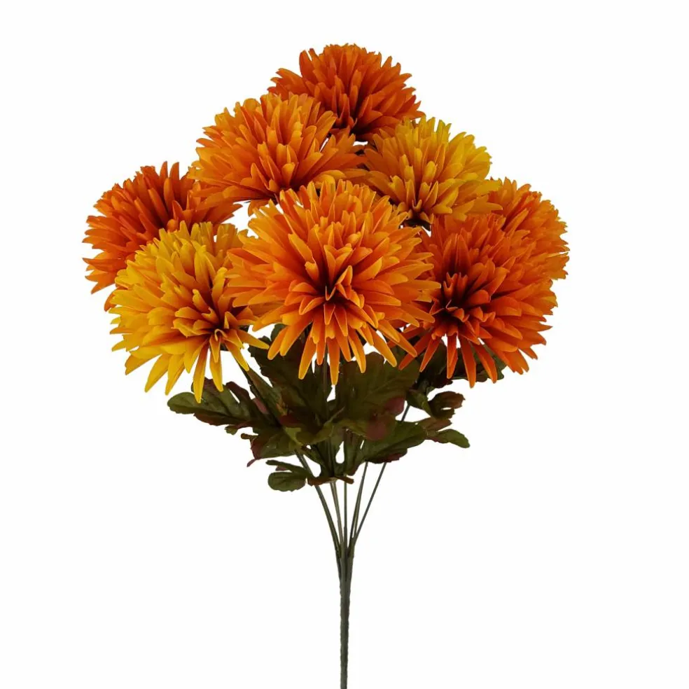 17" Yellow & Orange Mum Bush by Ashland®