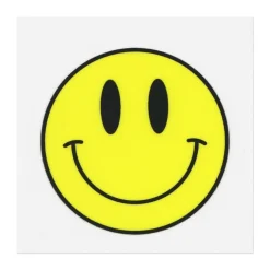 Yellow Smiley Face Direct to Film Transfer by Make Market®