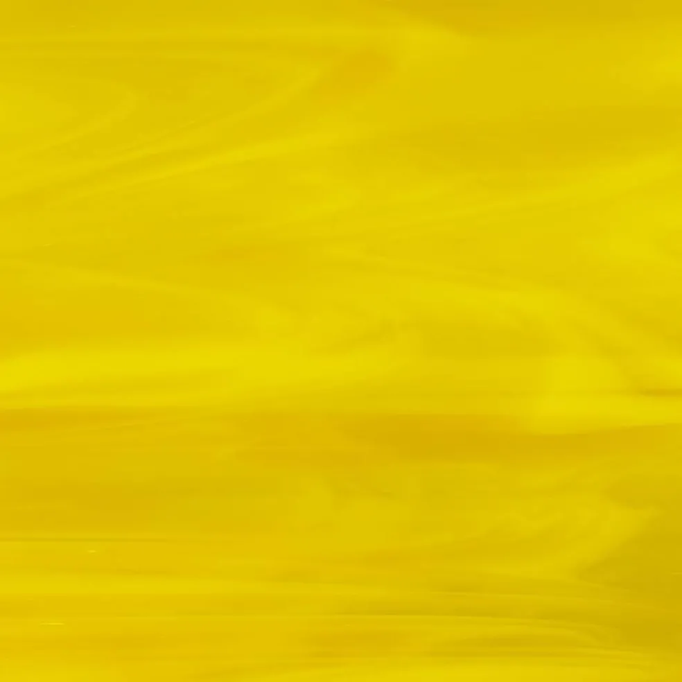 12" Yellow /White Wispy Fusible Stained Glass Sheet