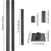 Yescom 8FT/10FT String Light Poles Festoon Posts with Bracket Clamp for Event Party Garden Deck Decor Patio Sun Shade 4 Pack