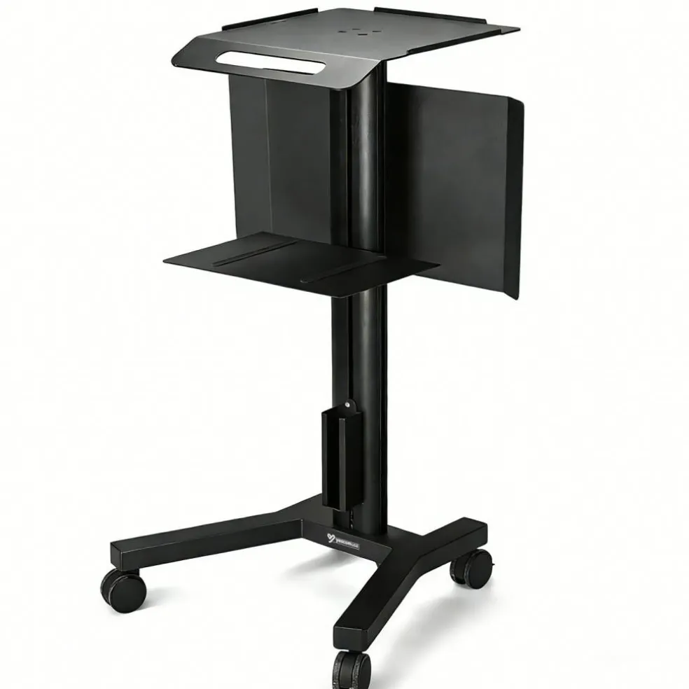 Yescom Mobile Laptop Cart Trolley with Front Display Panel for Lab Conference