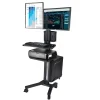 Yescom NexusX Commander Desktop PC Mobile Cart for 2 Dual Monitor Printer Deck Computer Desk Workstation ANSI/BIFMA X5.5-2021 Certificated