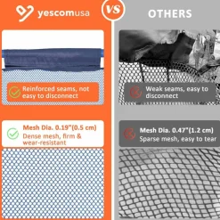 Yescom 2 Pack Mesh Pool Storage Bin Rolling Cart Noodle Holder Organizer Large 2026
