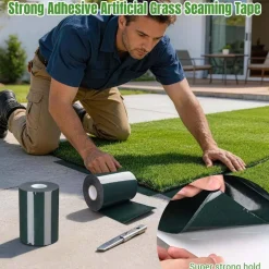 Yescom 6" x 33' Artificial Turf Seam Tape Double Sided for Synthetic Grass Rug Garage Home Gym Floor Mat Joining Tape 16 Pack