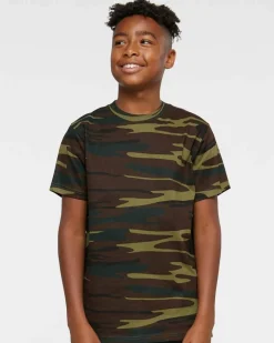 Youth Camouflage Crewneck Short Sleeve T-Shirt