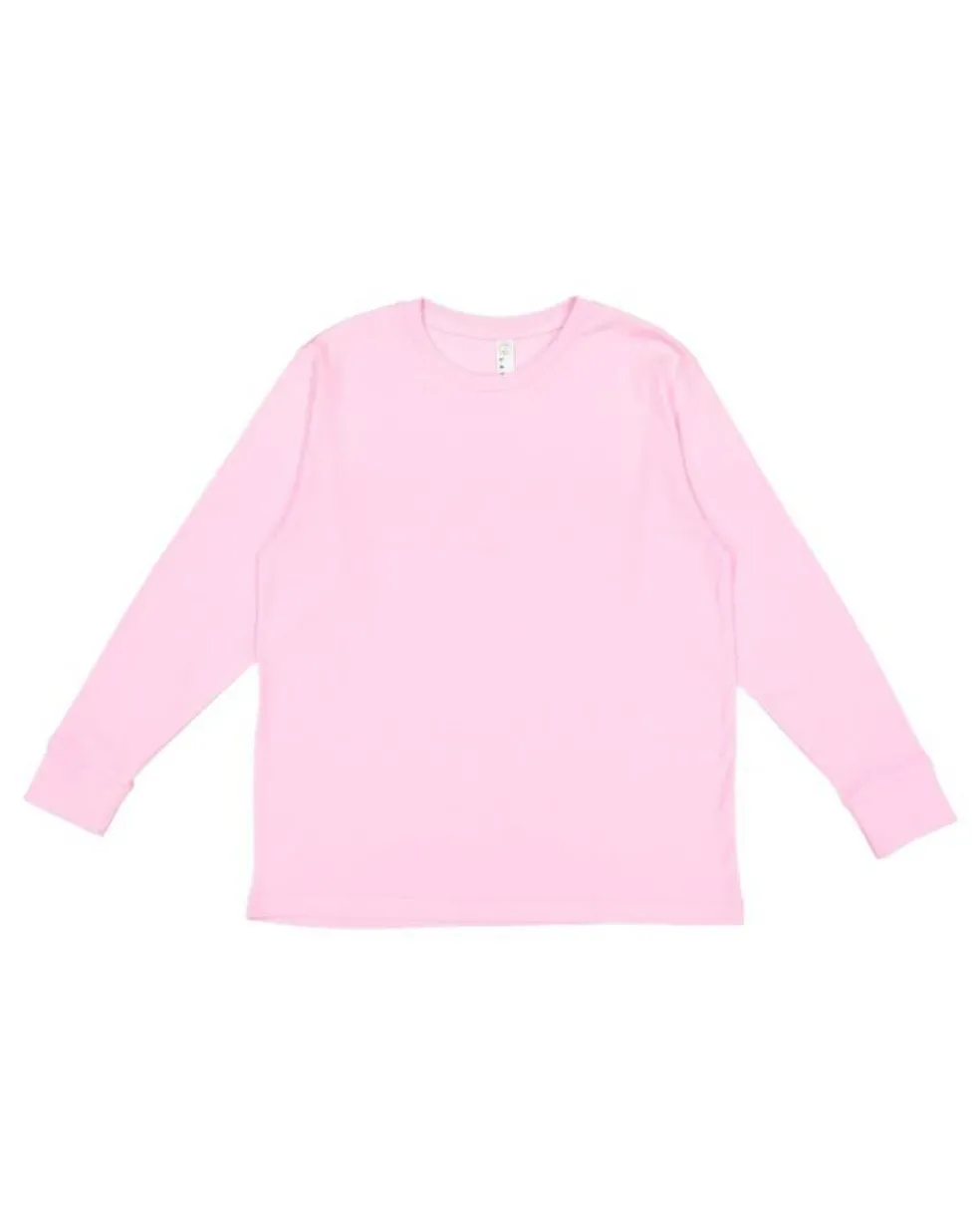 Youth Fine Jersey Long Sleeve Crewneck T Shirt