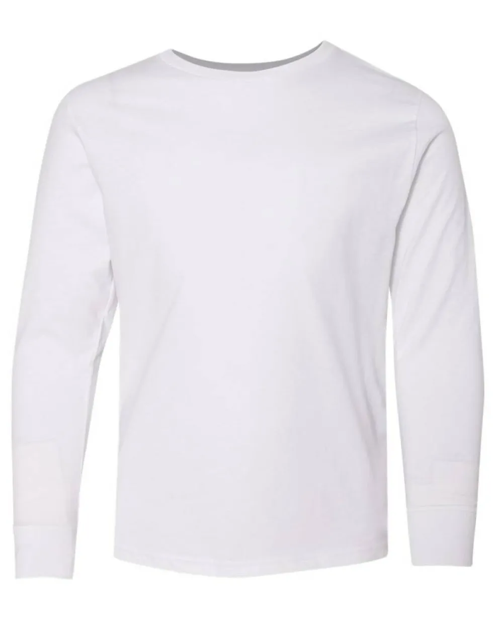 Youth Fine Jersey Long Sleeve Crewneck T Shirt