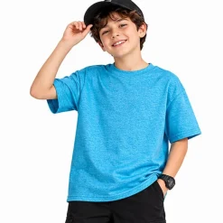 Youth Heavy Cotton Crewneck T-Shirt Perfect for Everyday Wear