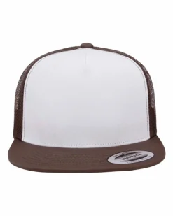 YP Classics Adult Trucker with White Front Panel Cap Free Shipping