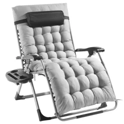 Zero Gravity Recliner Chair Heavy Duty Adjustable with Cushion and Tray