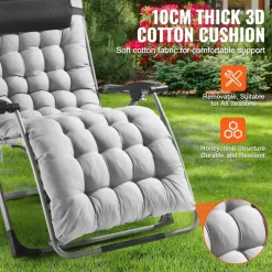 Zero Gravity Recliner Chair Heavy Duty Adjustable with Cushion and Tray