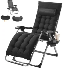 Zero Gravity Recliner Chair Heavy Duty Adjustable with Cushion and Tray