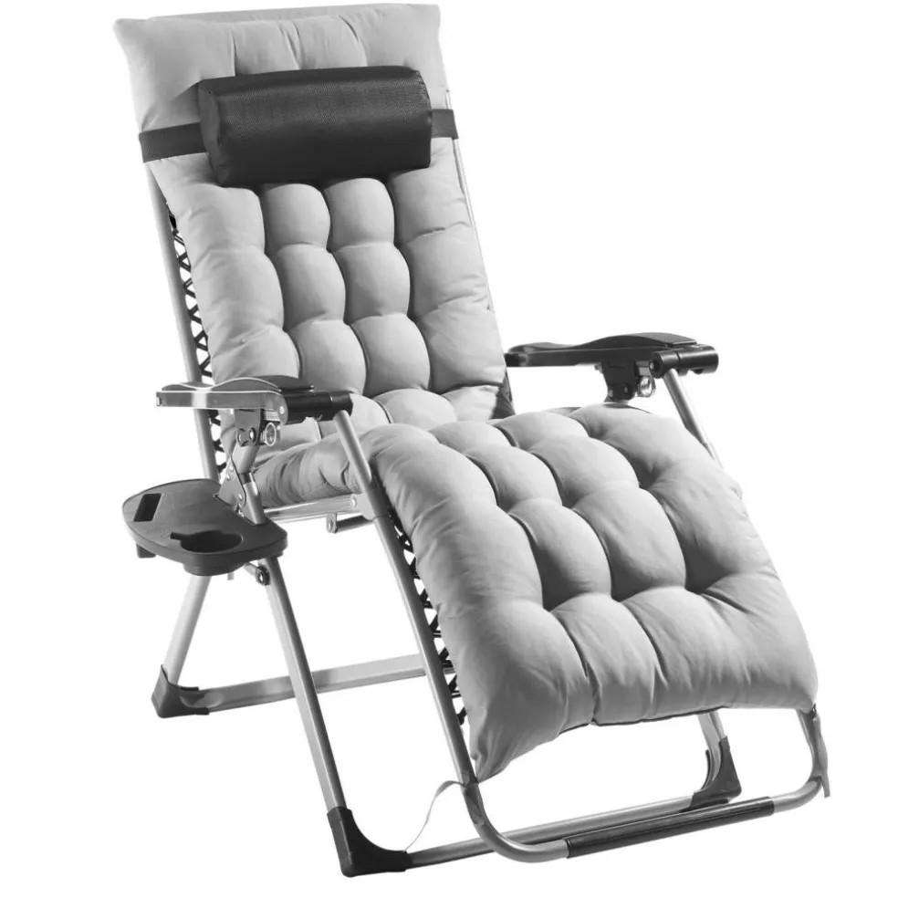 Zero Gravity Recliner Chair Heavy Duty Adjustable with Cushion and Tray