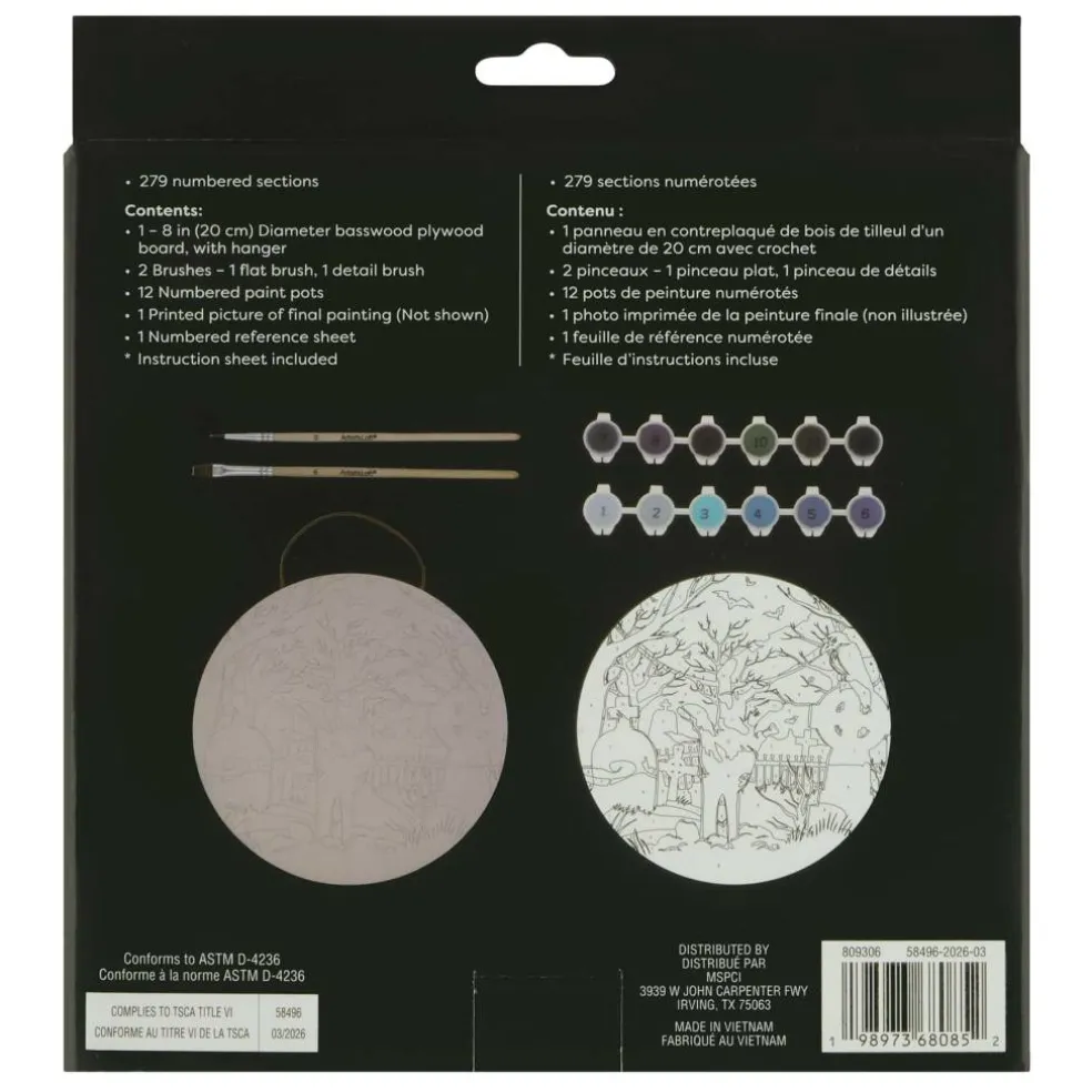 8" Zombie Hand Paint-by-Number Plywood Surface Kit by Artist's Loft®