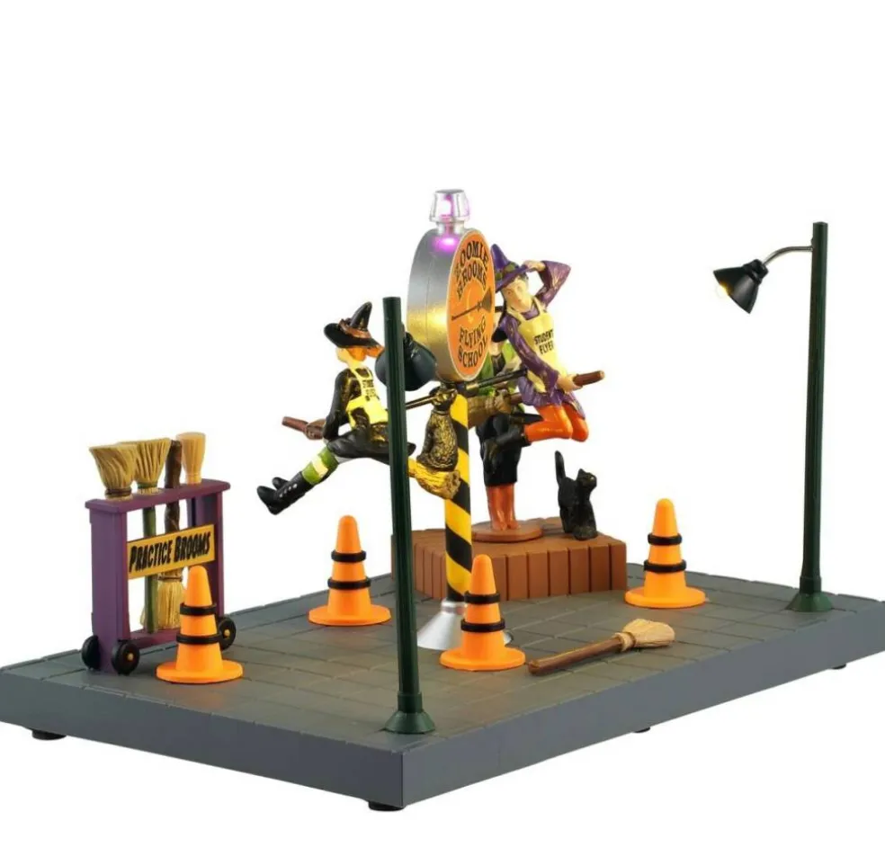 Zoomie Brooms Flying School - Lemax Spooky Town